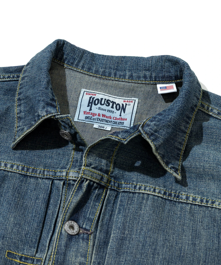 HOUSTON/ヒューストン US/C DENIM SHIRT TRACK JACKET (MENS