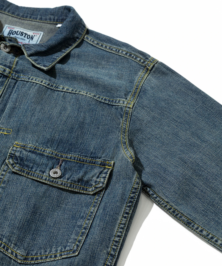HOUSTON/　US/C DENIM SHIRT TRACK JACKET HOUSTON/ US/C DENIM SHIRT TRACK JACKET HOUSTON/ヒューストン US/C