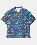go slow caravan(ゴースローキャラバン) |【GSC別注】ESPACE VERT/エスパスヴェール 吸水速乾 海洋生物 総柄OPシャツ (MENS)