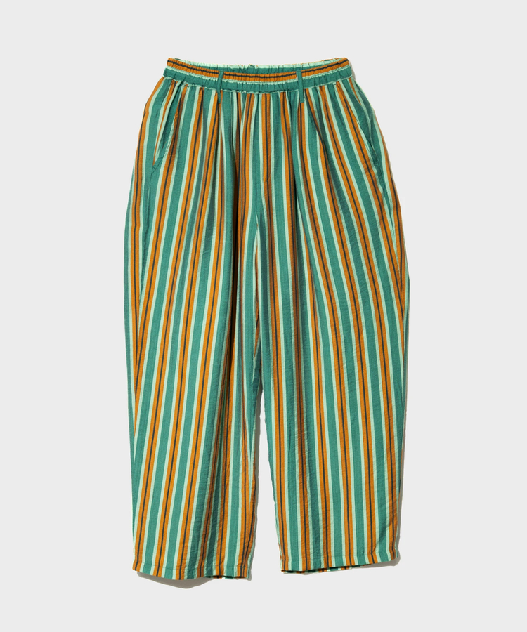 GENTIL/ジャンティー 2タックマルチストライプパンツ (WOMENS