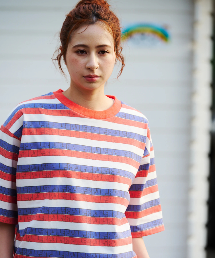 go slow caravan(ゴースローキャラバン) |【GSC別注】POLeR/ポーラー POLeR×GSC COOLTOUCH POLER STRIPE TEE (MENS)