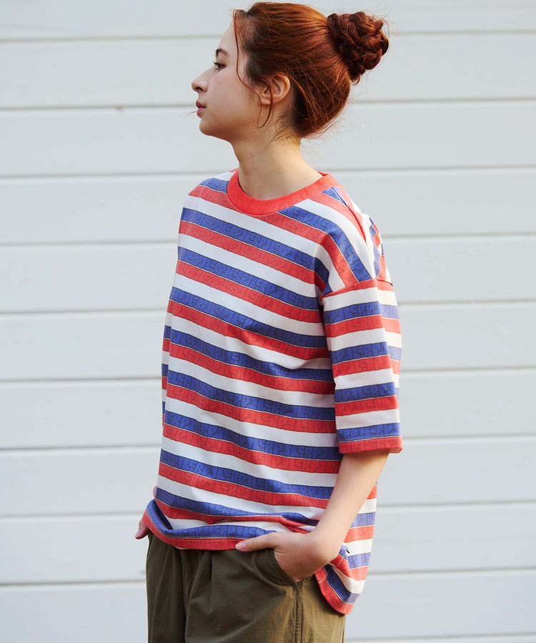 go slow caravan(ゴースローキャラバン) |【GSC別注】POLeR/ポーラー POLeR×GSC COOLTOUCH POLER STRIPE TEE (MENS)