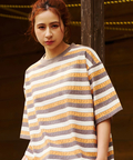 go slow caravan(ゴースローキャラバン) |【GSC別注】POLeR/ポーラー POLeR×GSC COOLTOUCH POLER STRIPE TEE (MENS)