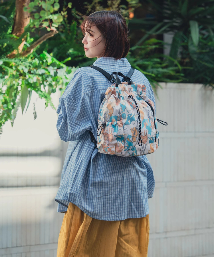 go slow caravan(ゴースローキャラバン) |KiU/キウ MULTI WAY DRAWSTRING BAG