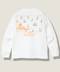 go slow caravan(ゴースローキャラバン) |USA/C スクエアLOGOバックプリント ロングスリーブTEE (MENS)