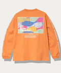 go slow caravan(ゴースローキャラバン) |USA/C スクエアLOGOバックプリント ロングスリーブTEE (MENS)