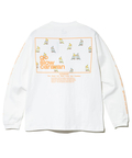 go slow caravan(ゴースローキャラバン) |USA/C スクエアLOGOバックプリント ロングスリーブTEE (MENS)
