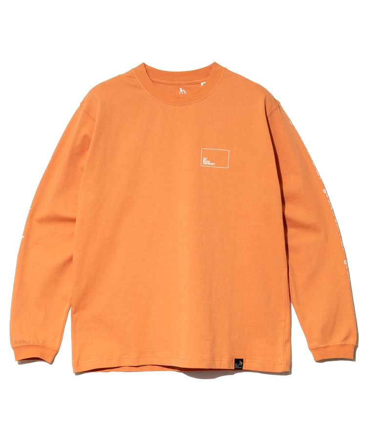 go slow caravan(ゴースローキャラバン) |USA/C スクエアLOGOバックプリント ロングスリーブTEE (MENS)