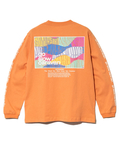 go slow caravan(ゴースローキャラバン) |USA/C スクエアLOGOバックプリント ロングスリーブTEE (MENS)