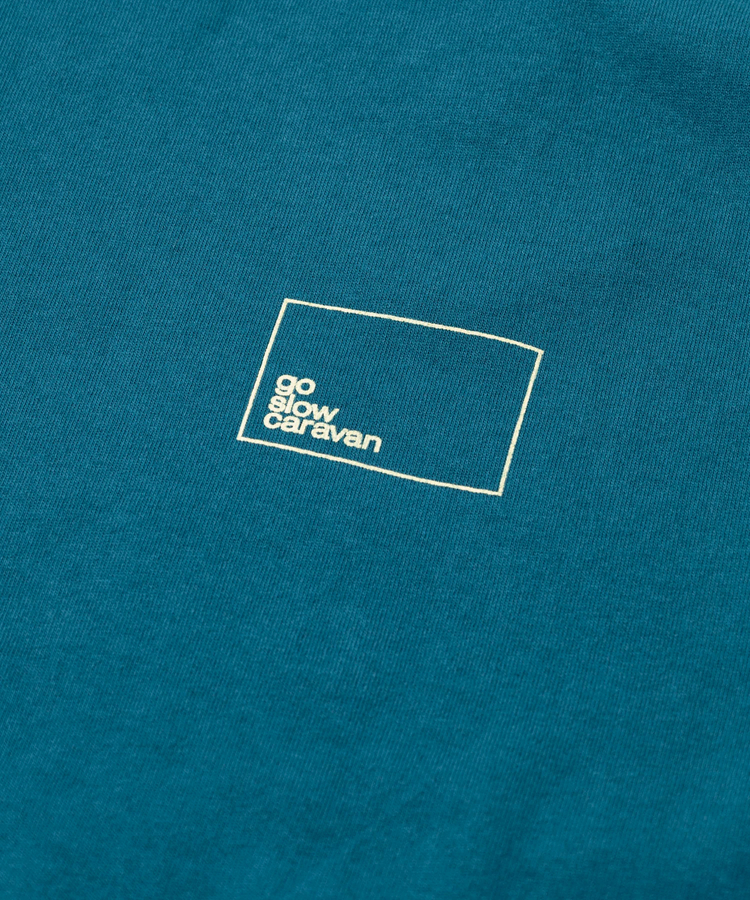 go slow caravan(ゴースローキャラバン) |USA/C スクエアLOGOバックプリント ロングスリーブTEE (MENS)