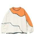 go slow caravan(ゴースローキャラバン) |USA/C CRAZY カットオフ歪み切替ロングスリーブ TEE (MENS)
