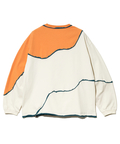 go slow caravan(ゴースローキャラバン) |USA/C CRAZY カットオフ歪み切替ロングスリーブ TEE (MENS)