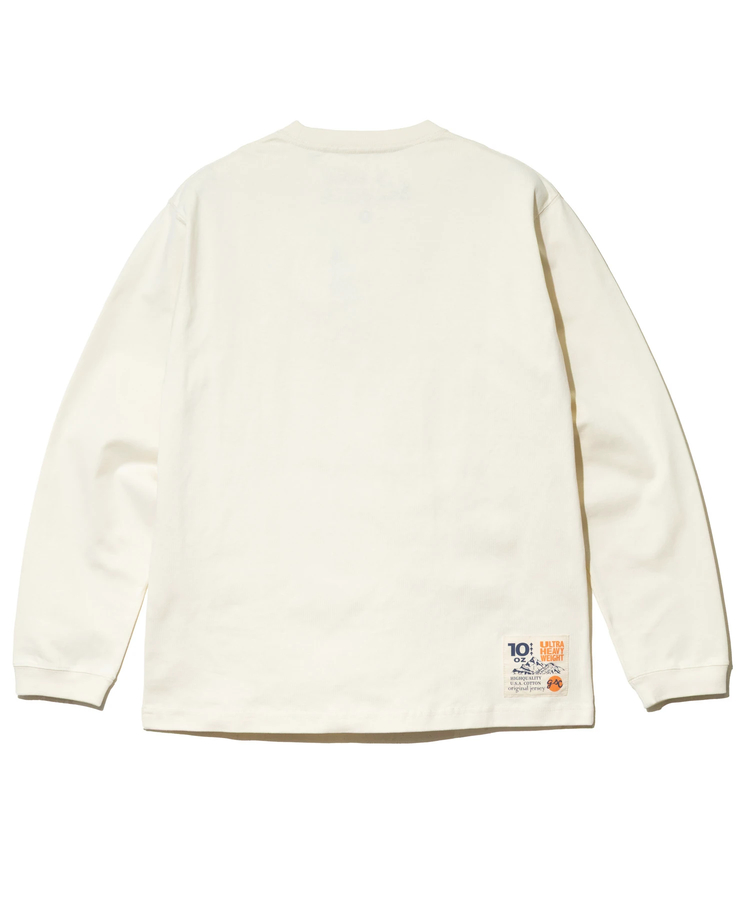 go slow caravan(ゴースローキャラバン) |超ヘビーUSA/C バリスタ猫 ロングスリーブ TEE (MENS/WOMENS)