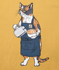 go slow caravan(ゴースローキャラバン) |超ヘビーUSA/C バリスタ猫 ロングスリーブ TEE (MENS/WOMENS)