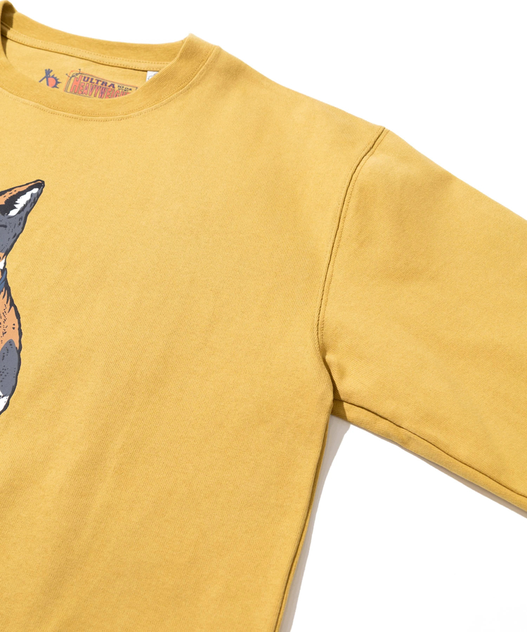 go slow caravan(ゴースローキャラバン) |超ヘビーUSA/C バリスタ猫 ロングスリーブ TEE (MENS/WOMENS)