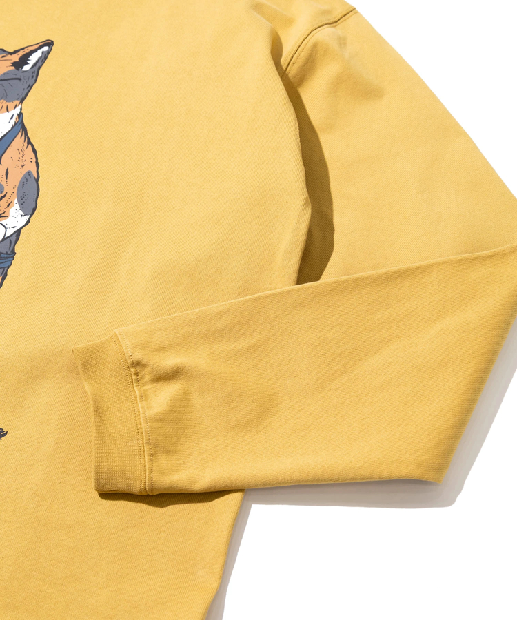 go slow caravan(ゴースローキャラバン) |超ヘビーUSA/C バリスタ猫 ロングスリーブ TEE (MENS/WOMENS)