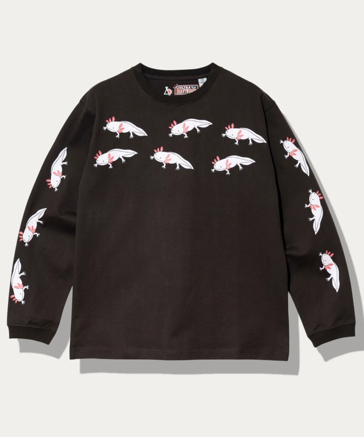 go slow caravan(ゴースローキャラバン) |超ヘビーUSA/C ウーパールーパ ロングスリーブ TEE (MENS/WOMENS)