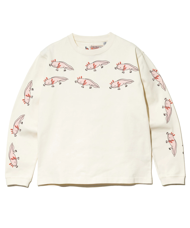 go slow caravan(ゴースローキャラバン) |超ヘビーUSA/C ウーパールーパ ロングスリーブ TEE (MENS/WOMENS)