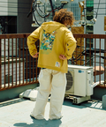 go slow caravan(ゴースローキャラバン) |超ヘビーUSA/C スクエアLOGO BP スナップボタン フーディー (MENS/WOMENS)