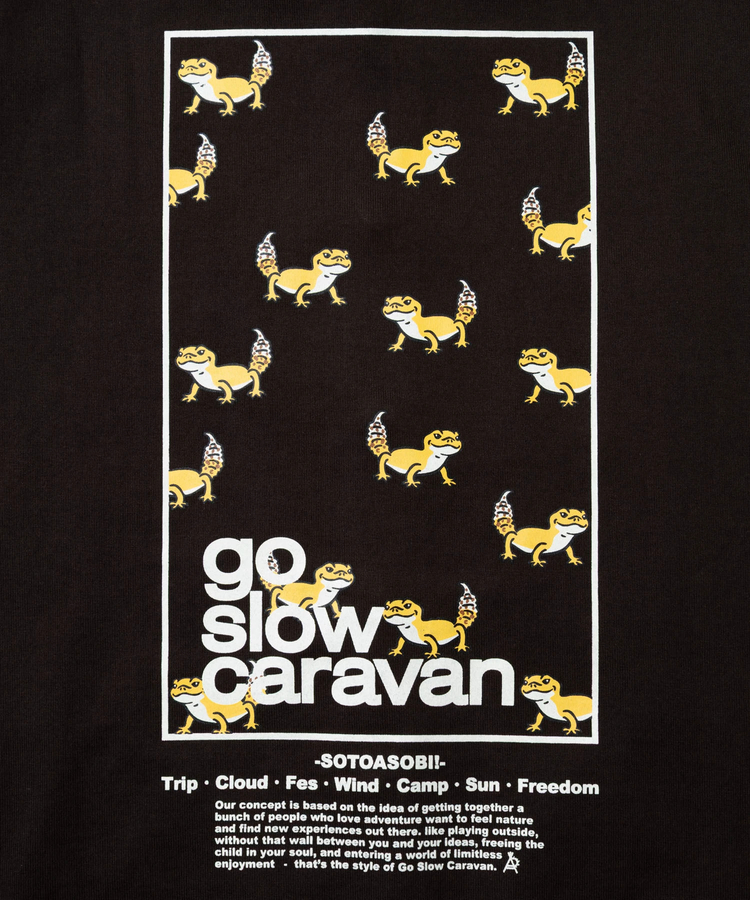 go slow caravan(ゴースローキャラバン) |超ヘビーUSA/C スクエアLOGO BP スナップボタン フーディー (MENS/WOMENS)
