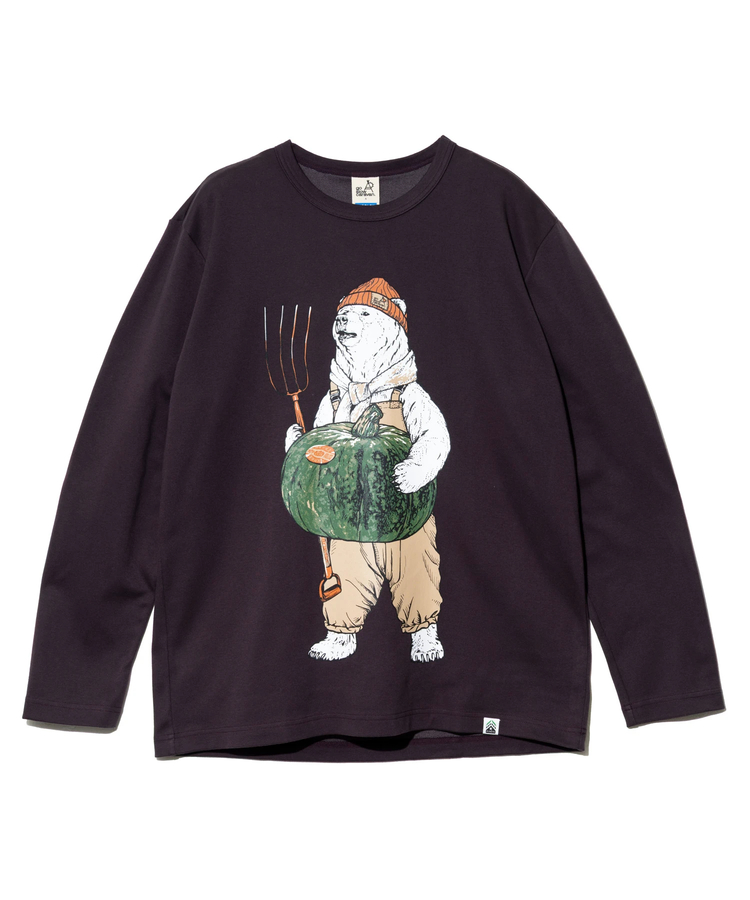 go slow caravan(ゴースローキャラバン) |PIECLEX スムース ファーマークマ ロングスリーブ TEE (MENS)