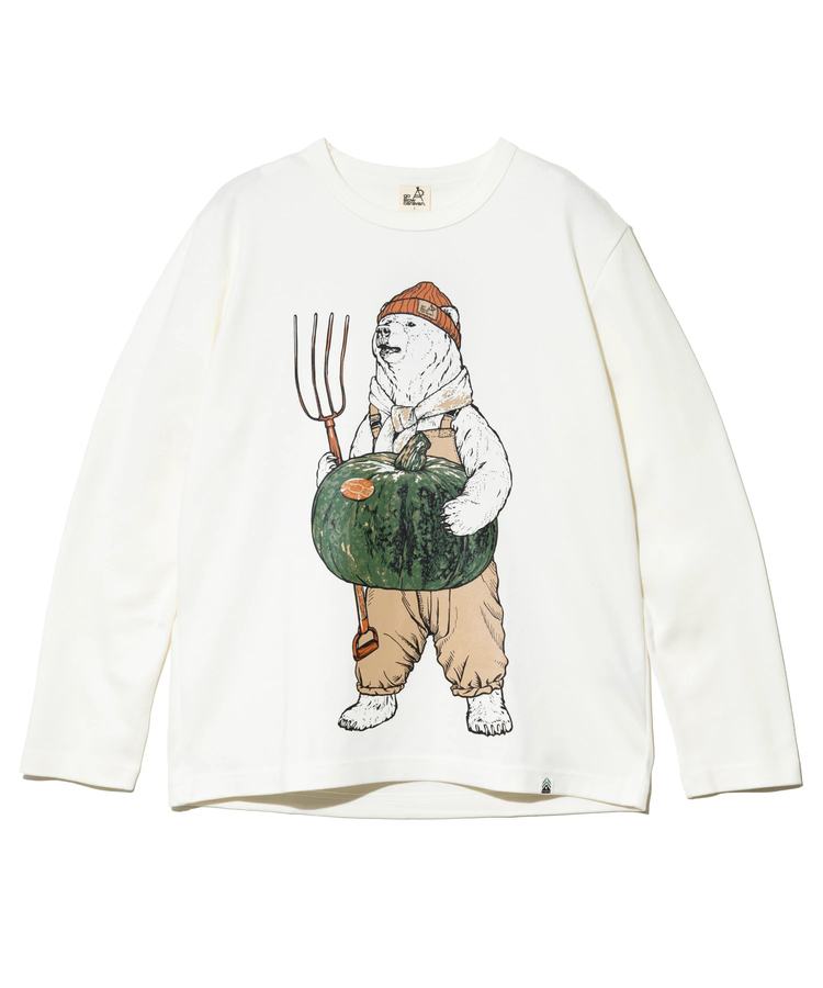 go slow caravan(ゴースローキャラバン) |PIECLEX スムース ファーマークマ ロングスリーブ TEE (MENS)