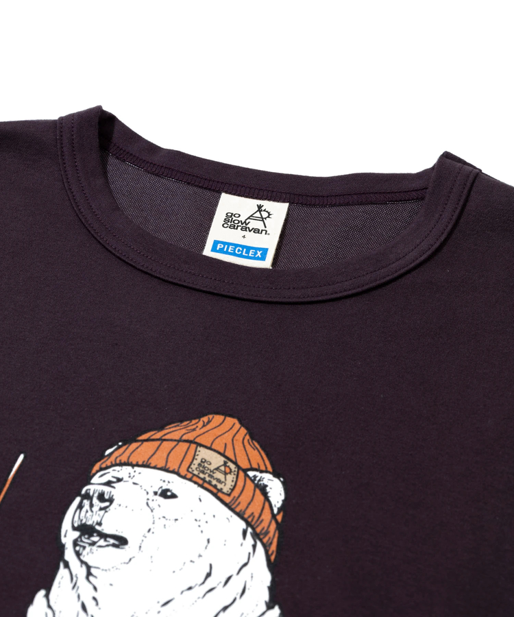 go slow caravan(ゴースローキャラバン) |PIECLEX スムース ファーマークマ ロングスリーブ TEE (MENS)