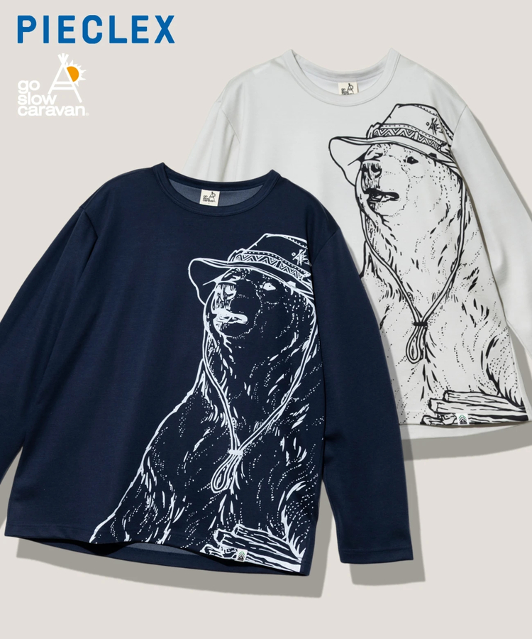 go slow caravan(ゴースローキャラバン) |PIECLEX ウールMIX モック キャンパークマ ロングスリーブ TEE (MENS)
