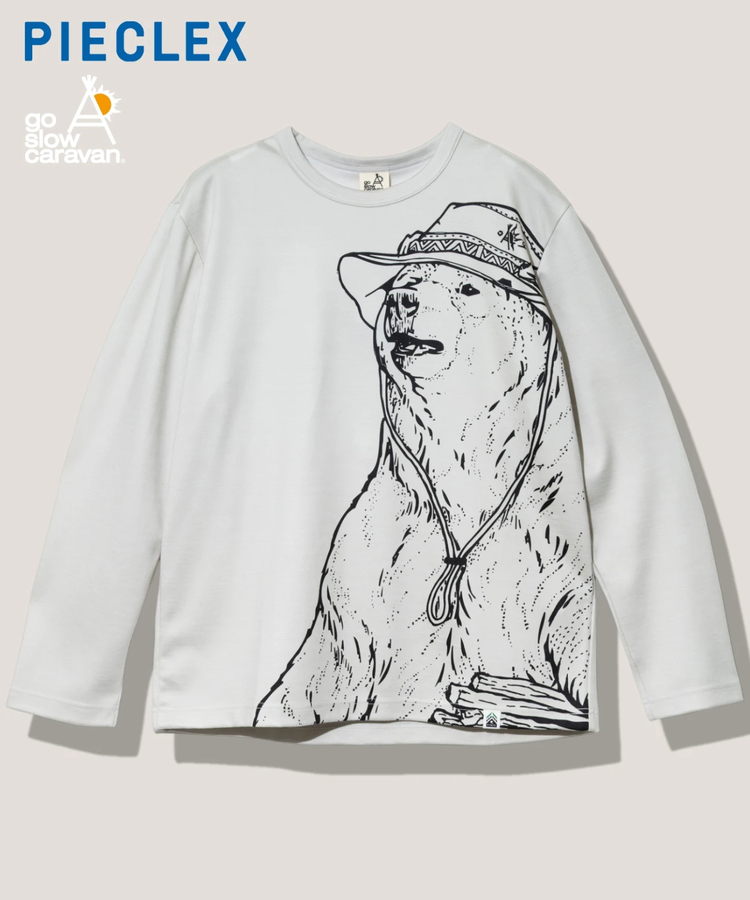 go slow caravan(ゴースローキャラバン) |PIECLEX ウールMIX モック キャンパークマ ロングスリーブ TEE (MENS)