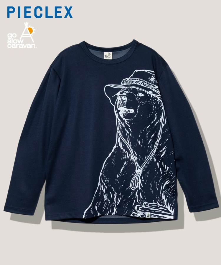 go slow caravan(ゴースローキャラバン) |PIECLEX ウールMIX モック キャンパークマ ロングスリーブ TEE (MENS)