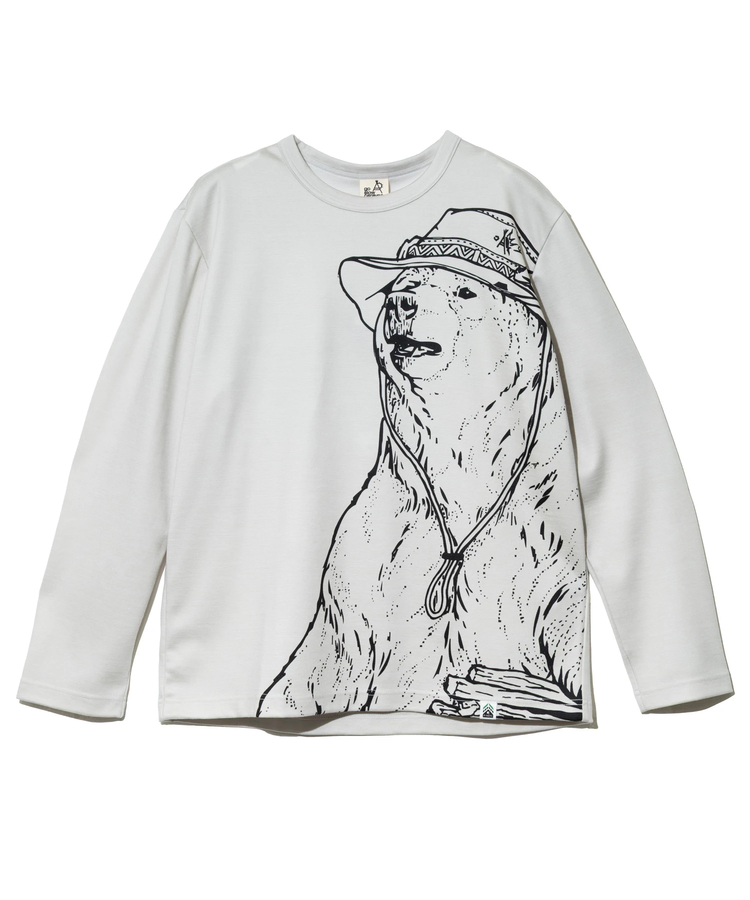 go slow caravan(ゴースローキャラバン) |PIECLEX ウールMIX モック キャンパークマ ロングスリーブ TEE (MENS)