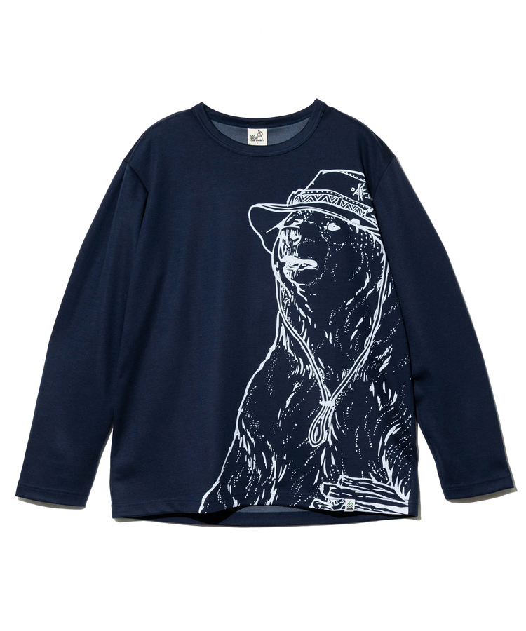 go slow caravan(ゴースローキャラバン) |PIECLEX ウールMIX モック キャンパークマ ロングスリーブ TEE (MENS)