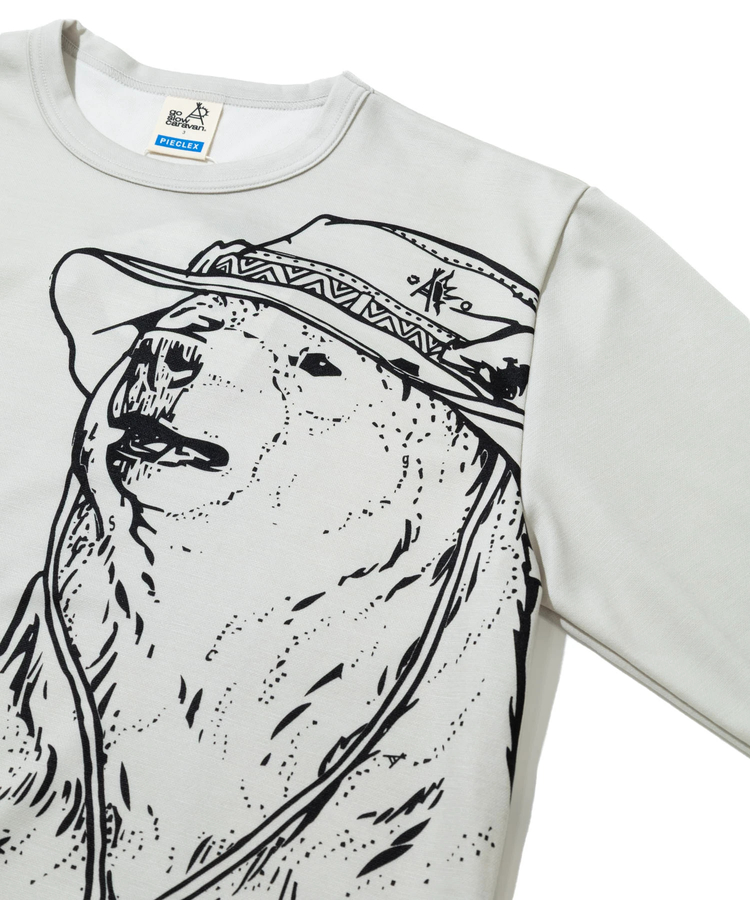 go slow caravan(ゴースローキャラバン) |PIECLEX ウールMIX モック キャンパークマ ロングスリーブ TEE (MENS)