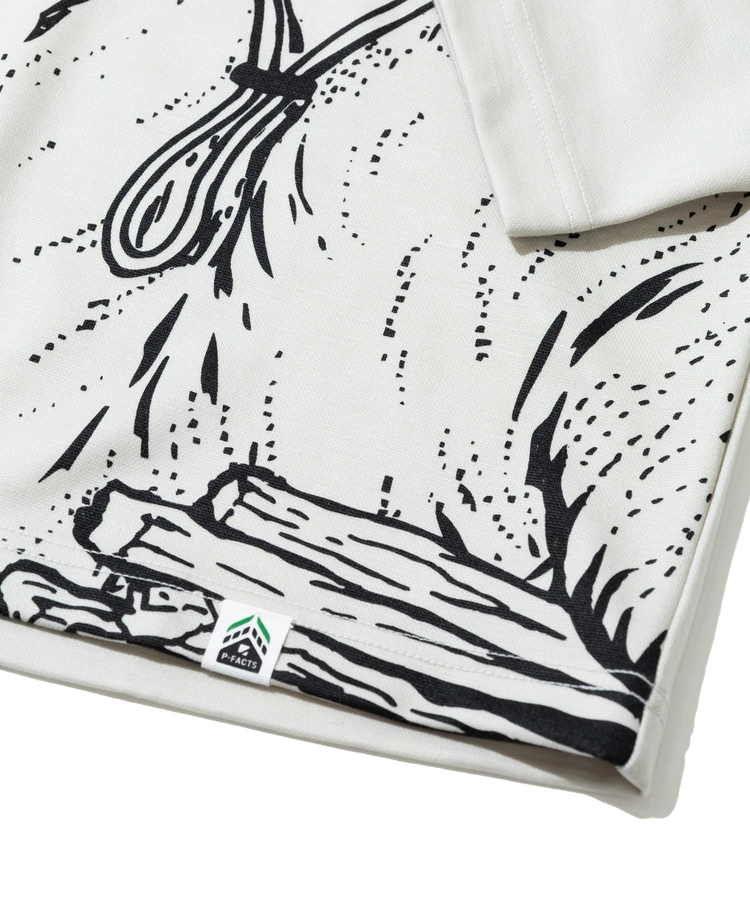 go slow caravan(ゴースローキャラバン) |PIECLEX ウールMIX モック キャンパークマ ロングスリーブ TEE (MENS)
