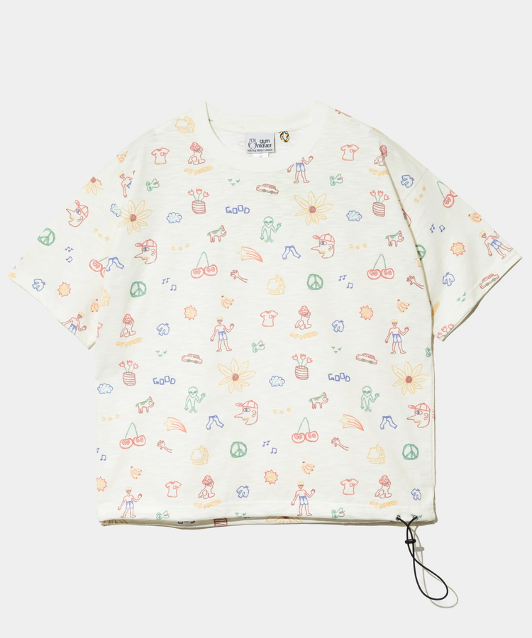 go slow caravan(ゴースローキャラバン) |gym master/ジムマスター T/Cドライスラブ ハッピーペイントビッグTee (MENS)