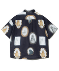 go slow caravan(ゴースローキャラバン) |Revo./レヴォ ヴィンテージキャットプリント SSシャツ (MENS)