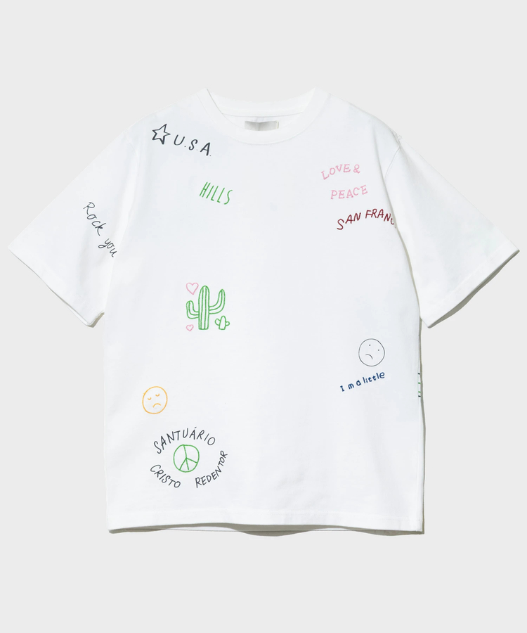 go slow caravan(ゴースローキャラバン) |Universal Style Wear/ユニバーサルスタイルウェア RAKUGAKI Tee (MENS)