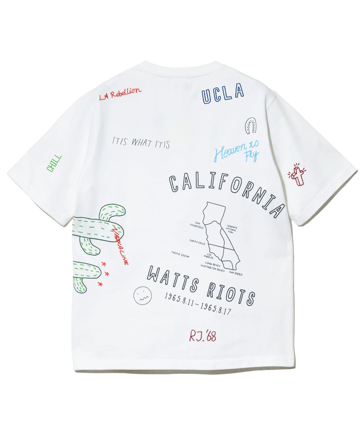 go slow caravan(ゴースローキャラバン) |Universal Style Wear/ユニバーサルスタイルウェア RAKUGAKI Tee (MENS)
