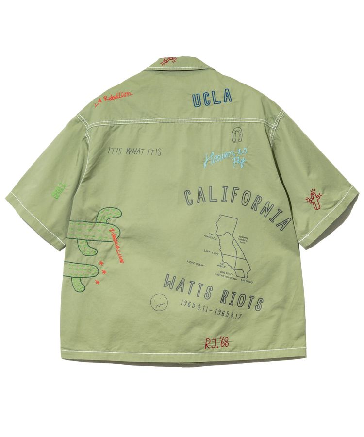 go slow caravan(ゴースローキャラバン) |Universal Style Wear/ユニバーサルスタイルウェア RAKUGAKI fatig shirt (MENS)