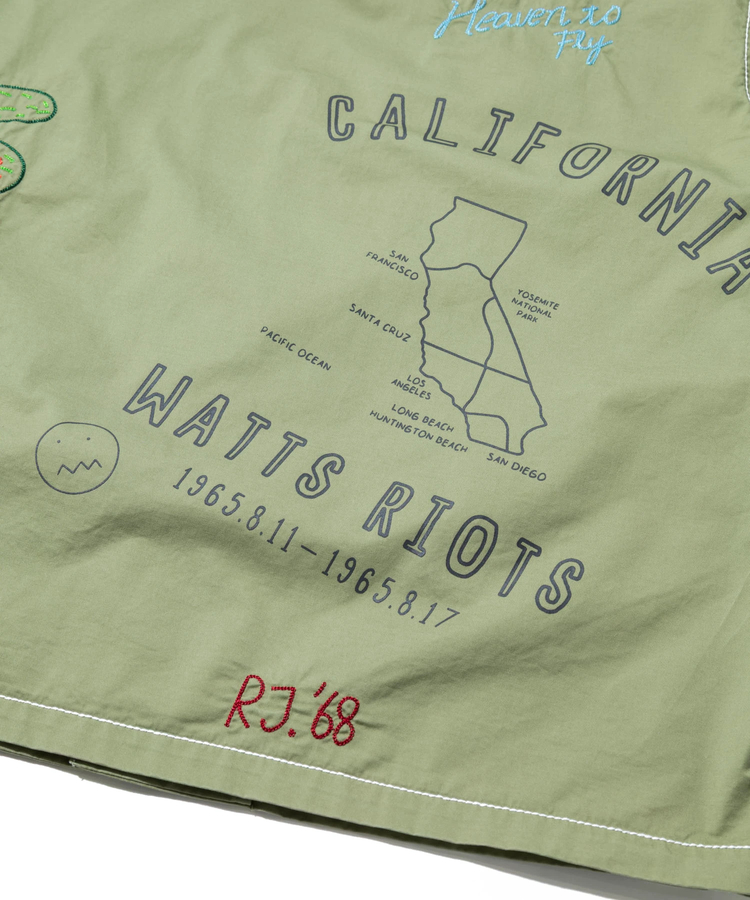 go slow caravan(ゴースローキャラバン) |Universal Style Wear/ユニバーサルスタイルウェア RAKUGAKI fatig shirt (MENS)