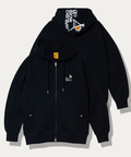 go slow caravan(ゴースローキャラバン) |空紡糸裏毛 フードLOGO刺繍 ZIPパーカー (MENS/WOMENS)