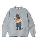 go slow caravan(ゴースローキャラバン) |空紡糸裏毛 天津飯猫 アクティブパターンプルオーバー (MENS/WOMENS)