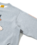 go slow caravan(ゴースローキャラバン) |空紡糸裏毛 天津飯猫 アクティブパターンプルオーバー (MENS/WOMENS)