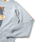 go slow caravan(ゴースローキャラバン) |空紡糸裏毛 天津飯猫 アクティブパターンプルオーバー (MENS/WOMENS)
