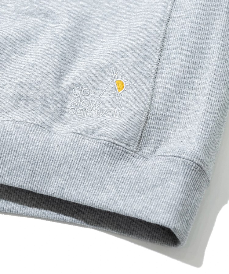 go slow caravan(ゴースローキャラバン) |空紡糸裏毛 天津飯猫 アクティブパターンプルオーバー (MENS/WOMENS)