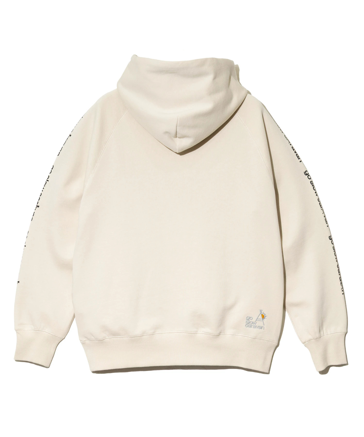 go slow caravan(ゴースローキャラバン) |空紡糸裏毛 野営アリクイ プルパーカー (MENS/WOMENS)