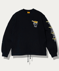go slow caravan(ゴースローキャラバン) |空紡糸裏毛 猫と麦酒 ヘムスピンドルクルースウェット (MENS/WOMENS)