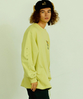 go slow caravan(ゴースローキャラバン) |空紡糸裏毛 猫と麦酒 ヘムスピンドルクルースウェット (MENS/WOMENS)
