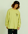 go slow caravan(ゴースローキャラバン) |空紡糸裏毛 猫と麦酒 ヘムスピンドルクルースウェット (MENS/WOMENS)