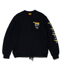 go slow caravan(ゴースローキャラバン) |空紡糸裏毛 猫と麦酒 ヘムスピンドルクルースウェット (MENS/WOMENS)